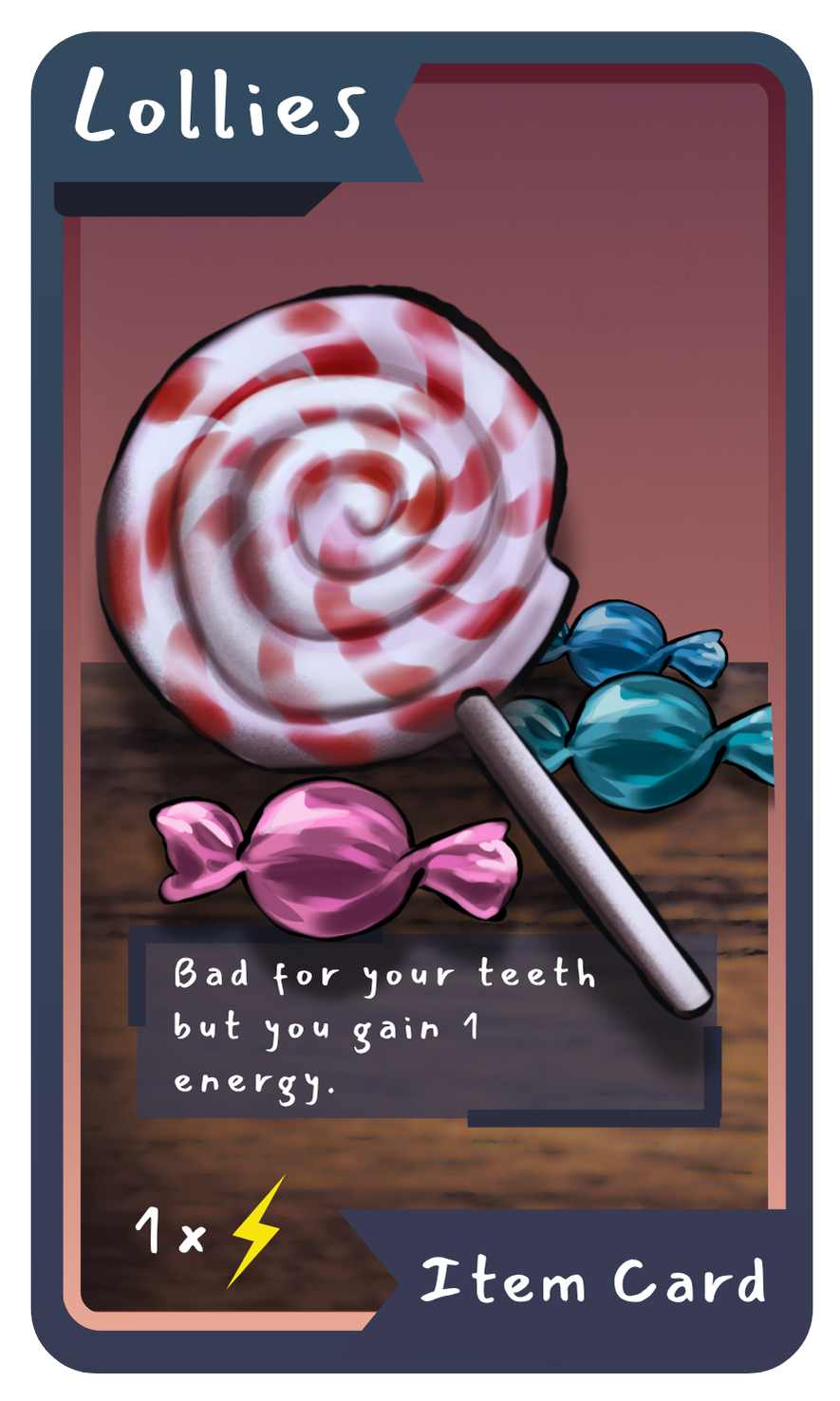 Lollies card